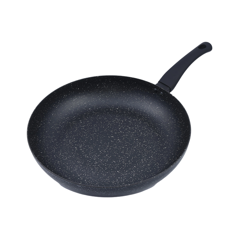 Presset aluminium køkkengrej sæt med sort marmor nonstick belægning