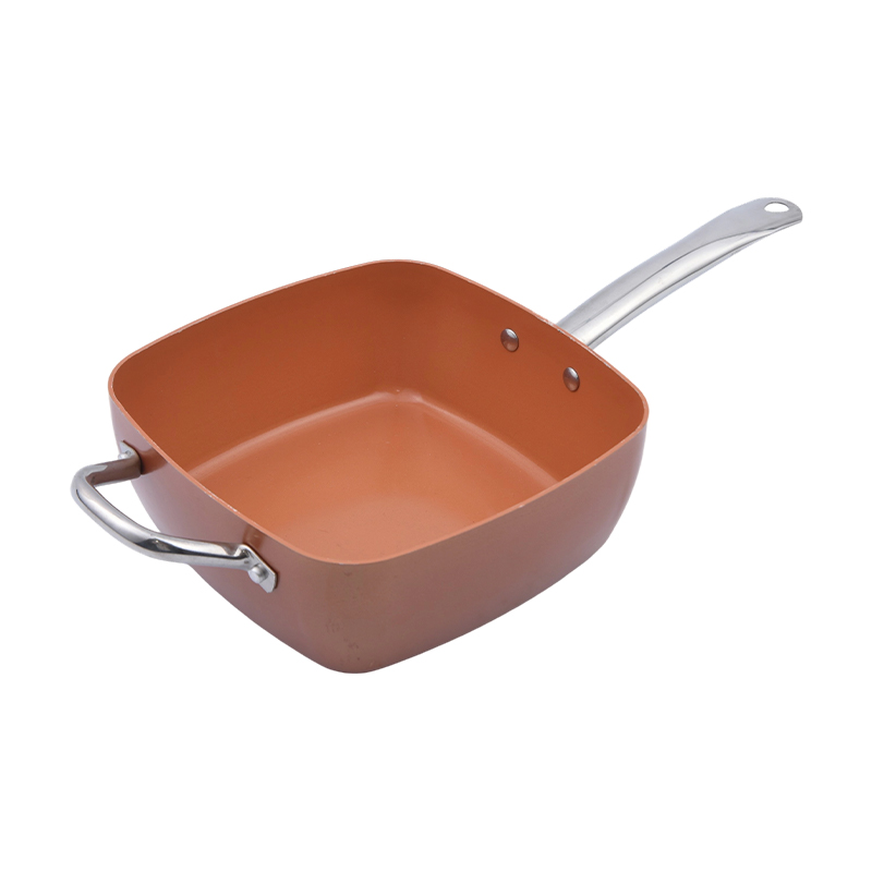 Presset aluminium firkantet saucepande